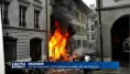 Incendie à la Grande Rue en plein coeur de Fribourg