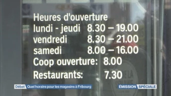 Quel horaire pour les commerces fribourgeois le samedi