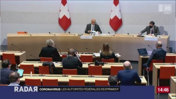 Conférence de presse d&#039;Alain Berset.