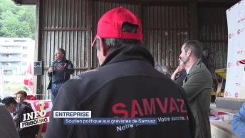 Soutien politique aux grévistes de Samvaz