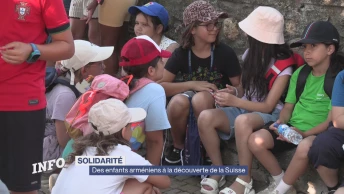 Des enfants arméniens à la découverte de la Suisse