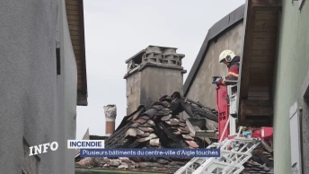 Important incendie au centre-ville d'Aigle