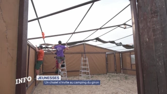 Un chalet s'invite au camping du giron de Portalban