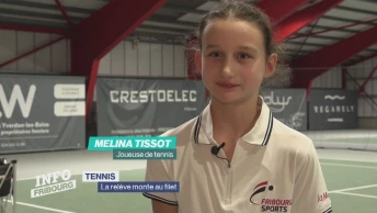 Melina Tissot, le tennis fribourgeois a de l'avenir