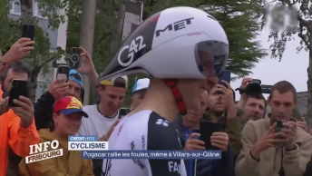 Pogacar rallie les foules, même à Villars-sur-Glâne