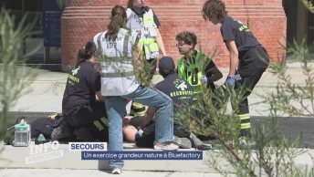 USFR fait un exercice grandeur nature à Bluefactory
