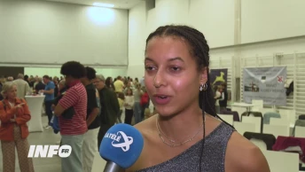 Athlétisme: la lionne fêtée chez elle