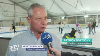 Vevey sur glace - une patinoire éphémère et populaire