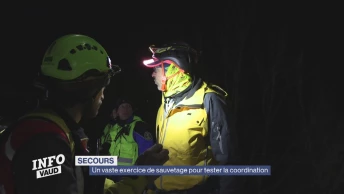 Un vaste exercice de sauvetage aux Rochers-de-Naye