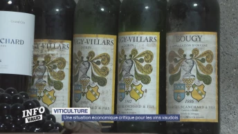 Une situation économique critique pour les vins vaudois