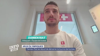 Damien Riat se réjouit de démarrer le tournoi de hockey