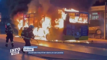 Incendie meurtrier dans un car postal à Chiètres