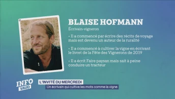 Blaise Hofmann: écrivain qui cultive les mots comme la vigne