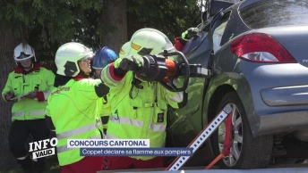 Coppet: théâtre du concours cantonal des sapeurs-pompiers