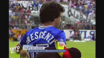 Il y a 45 ans, le LS remportait la Coupe de Suisse