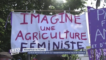 G7:la manifestation vécue avec des Vaudoises et des Vaudois