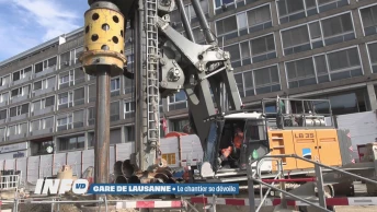 Gare de Lausanne: les travaux avancent selon le calendrier