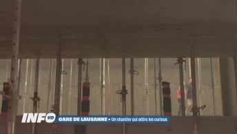 Gare de Lausanne: un chantier qui attire les curieux