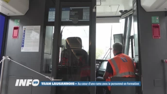 Au cœur d'une rame du tram lausannois