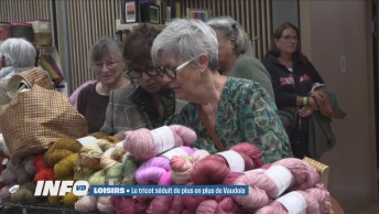 À Morges, le tricot séduit les Romands