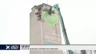 Silo en plein coeur de Vevey rasé