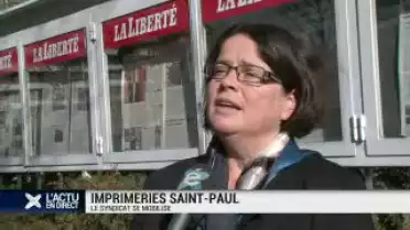 Imprimeries St-Paul : le syndicat se mobilise