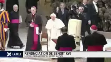 Renonciation de Benoît XVI : les fidèles réagissent