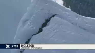 Faille menacante sur les pistes de Moléson