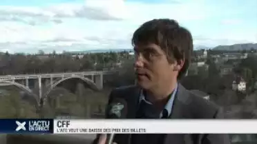CFF : L&#039;ATE veut une baisse des prix des billets