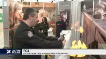 Prévention incendie au Comptoir du Nord vaudois