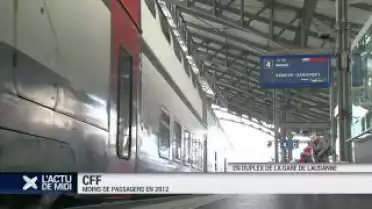 CFF: moins de passagers en 2012