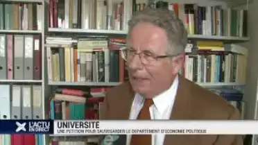 Uni: sauvegarder le dépt d&#039;économie politique