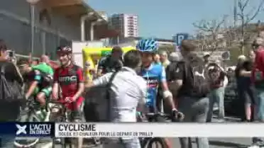 Cyclisme: soleil et chaleur au départ de Prilly