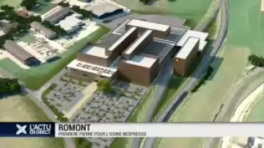 Romont: première pierre pour l&#039;usine Nespresso