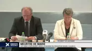 Point de presse sur le meurtre de Marie