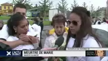 Marche blanche: l'émotion des cousine de Marie