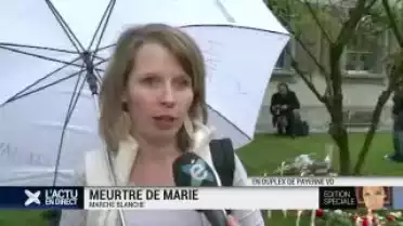 Meurtre de Marie: marche blanche