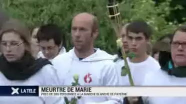 Meurtre de Marie: Près de 200 personnes à la marche blanche de Payerne de mardi soir