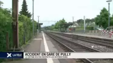 Accident en gare de Pully