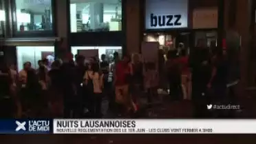 Nuits lausannoises - les clubs vont fermer à 3h