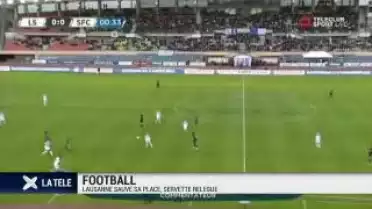 Football: Lausanne sauve sa place en Super League