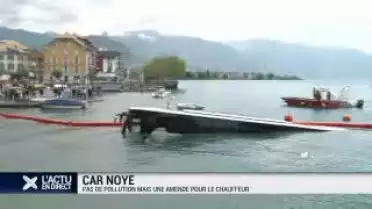 Car dans le Léman: pas de pollution des eaux