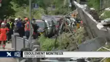 Eboulement à Montreux