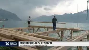 Montage aquatique du Montreux Jazz Festival