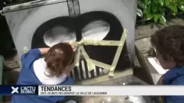 Des jeunes relookent la ville de Lausanne