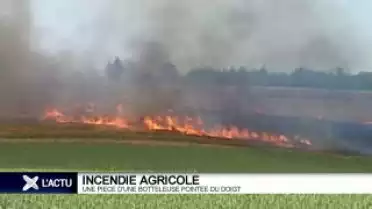 Incendie d&#039;un champ
