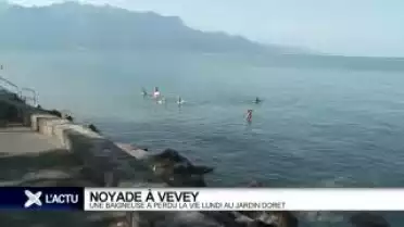 Noyade dans le lac à Vevey