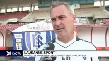 Football : début difficile pour le Lausanne-Sport