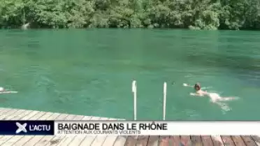 La baignade dans le Rhône n&#039;est pas sans danger