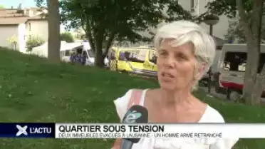 Lausanne: un forcené tient un quartier en haleine